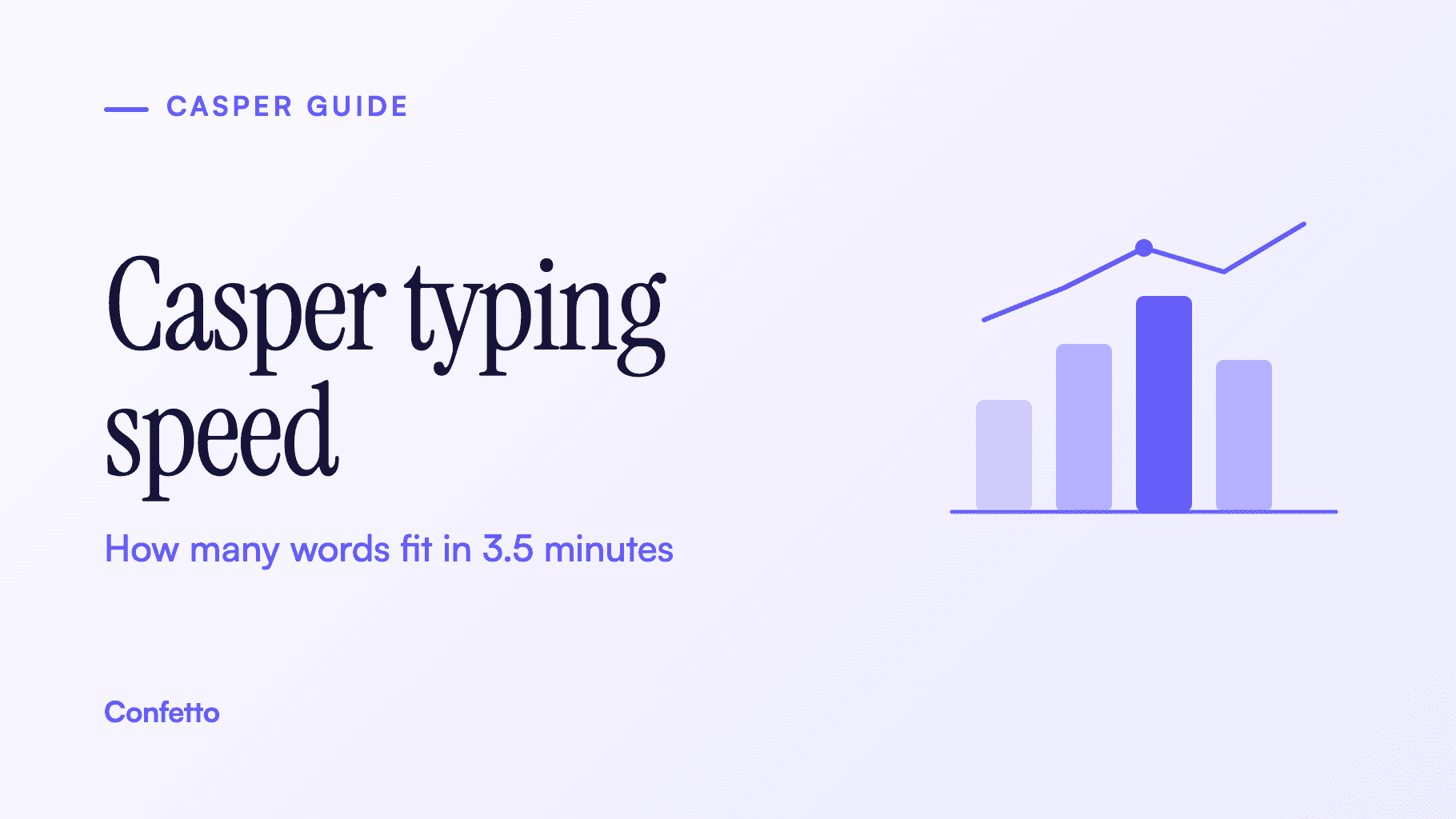 Title card: Casper typing speed, how many words fit in 3.5 minutes