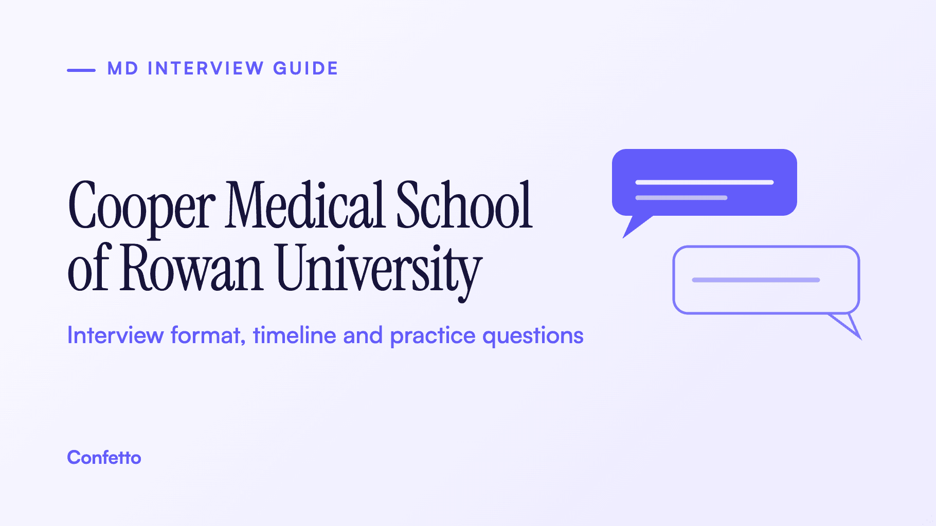 Cooper Medical School of Rowan University interview guide: format, timeline and practice questions