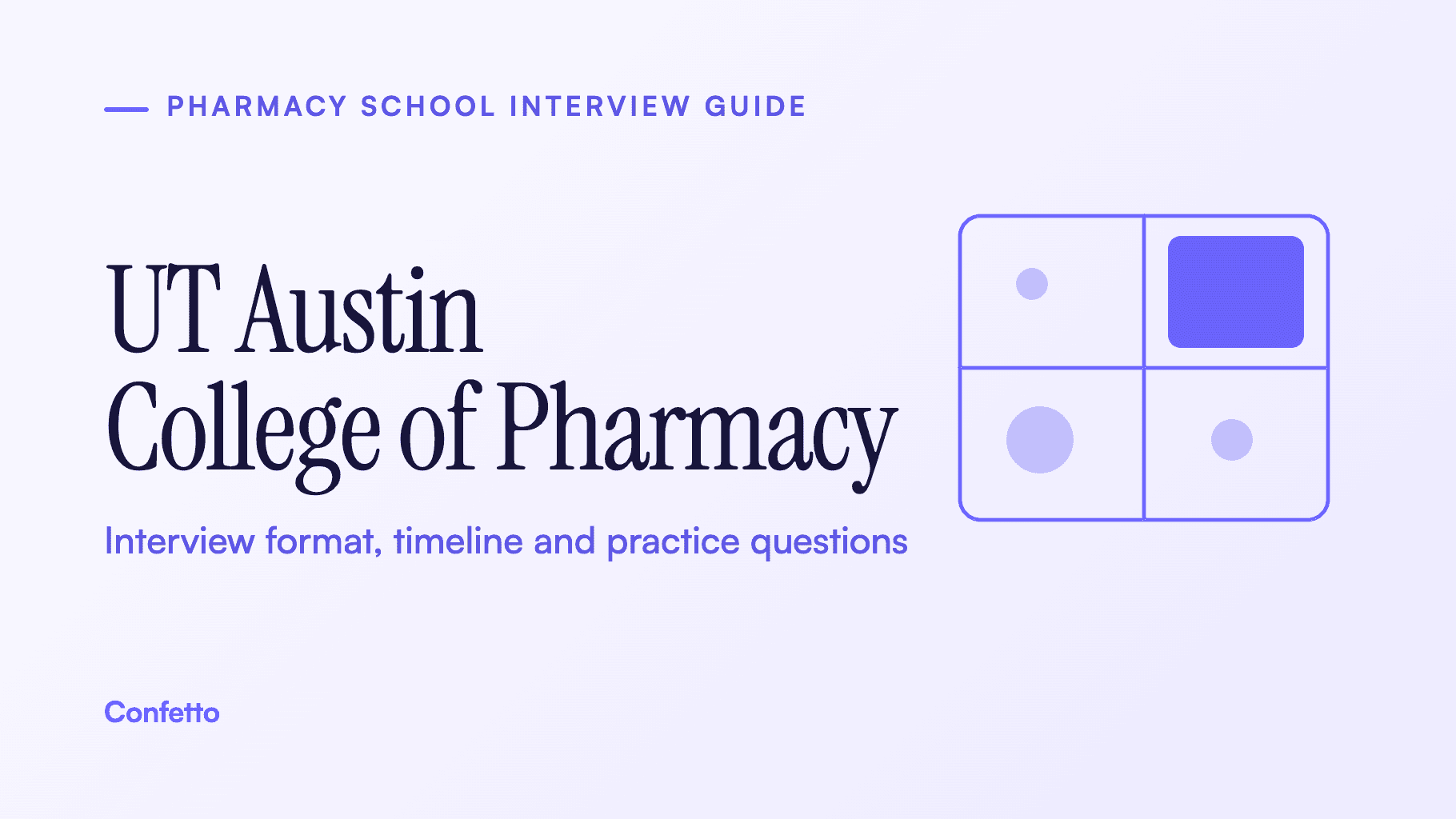 UT Austin College of Pharmacy interview guide: format, timeline and practice questions