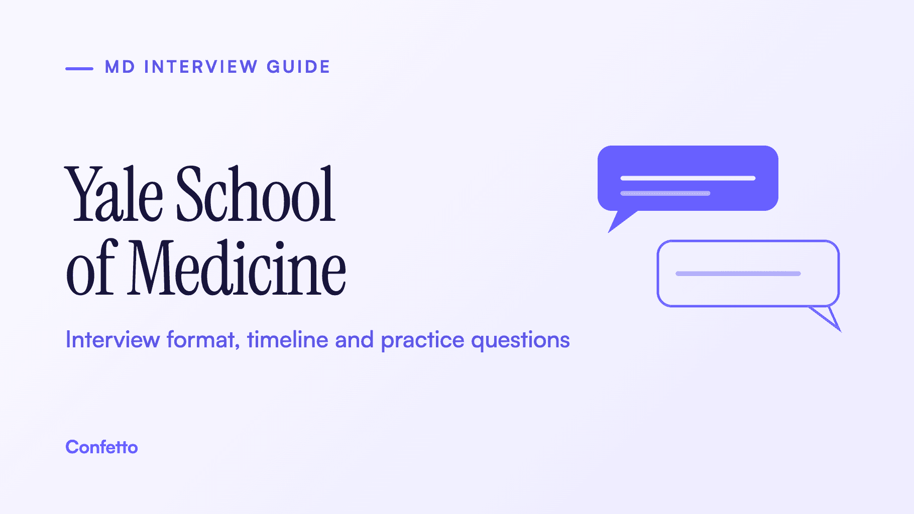 Yale School of Medicine interview guide: format, timeline and practice questions