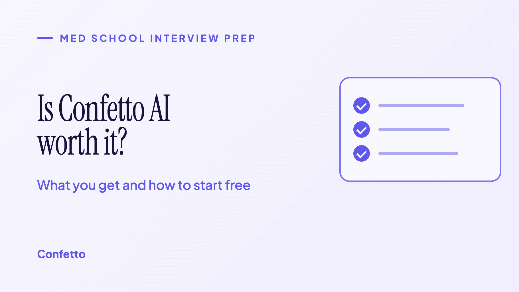 Title card: Is Confetto AI worth it? What you get and how to start free