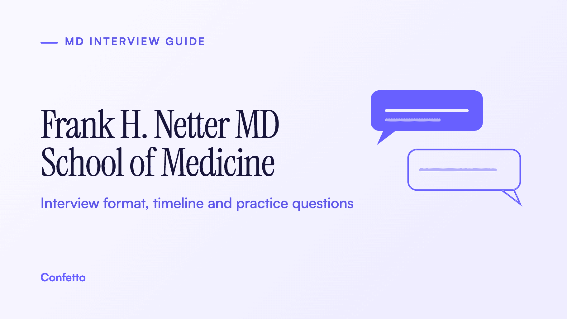 Frank H. Netter MD School of Medicine at Quinnipiac University interview guide: format, timeline and practice questions