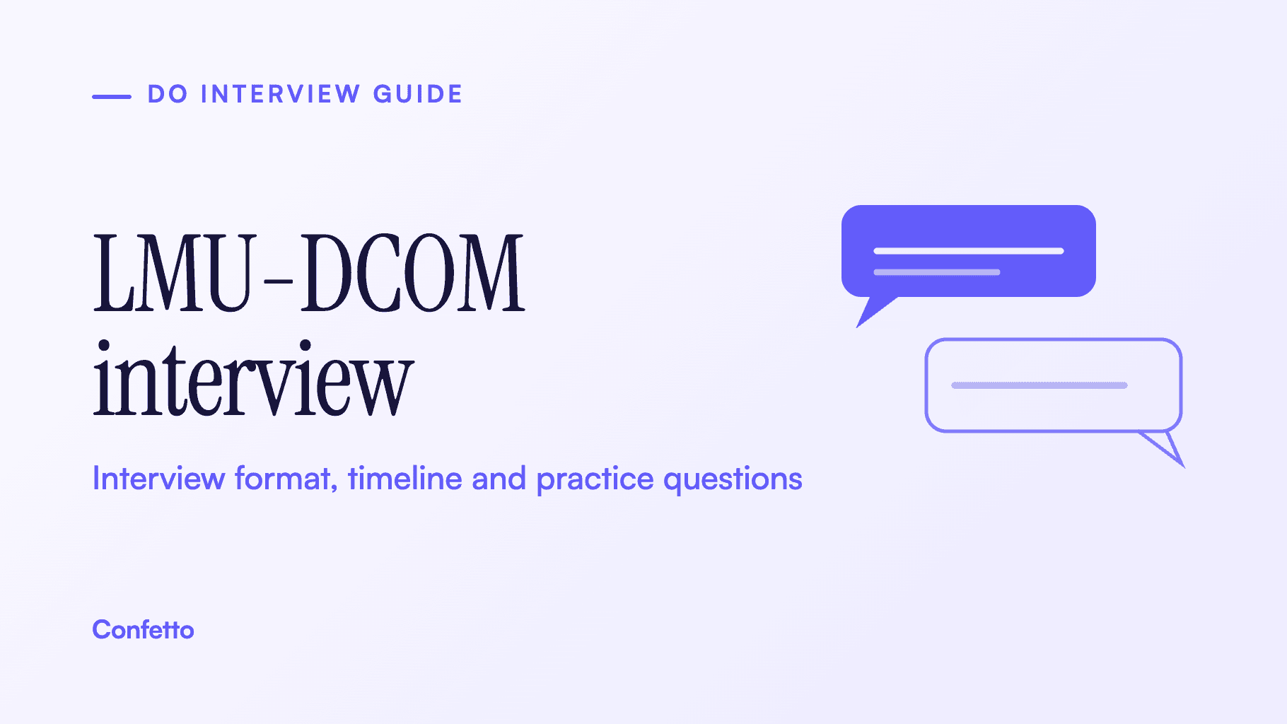 LMU-DCOM interview guide title card