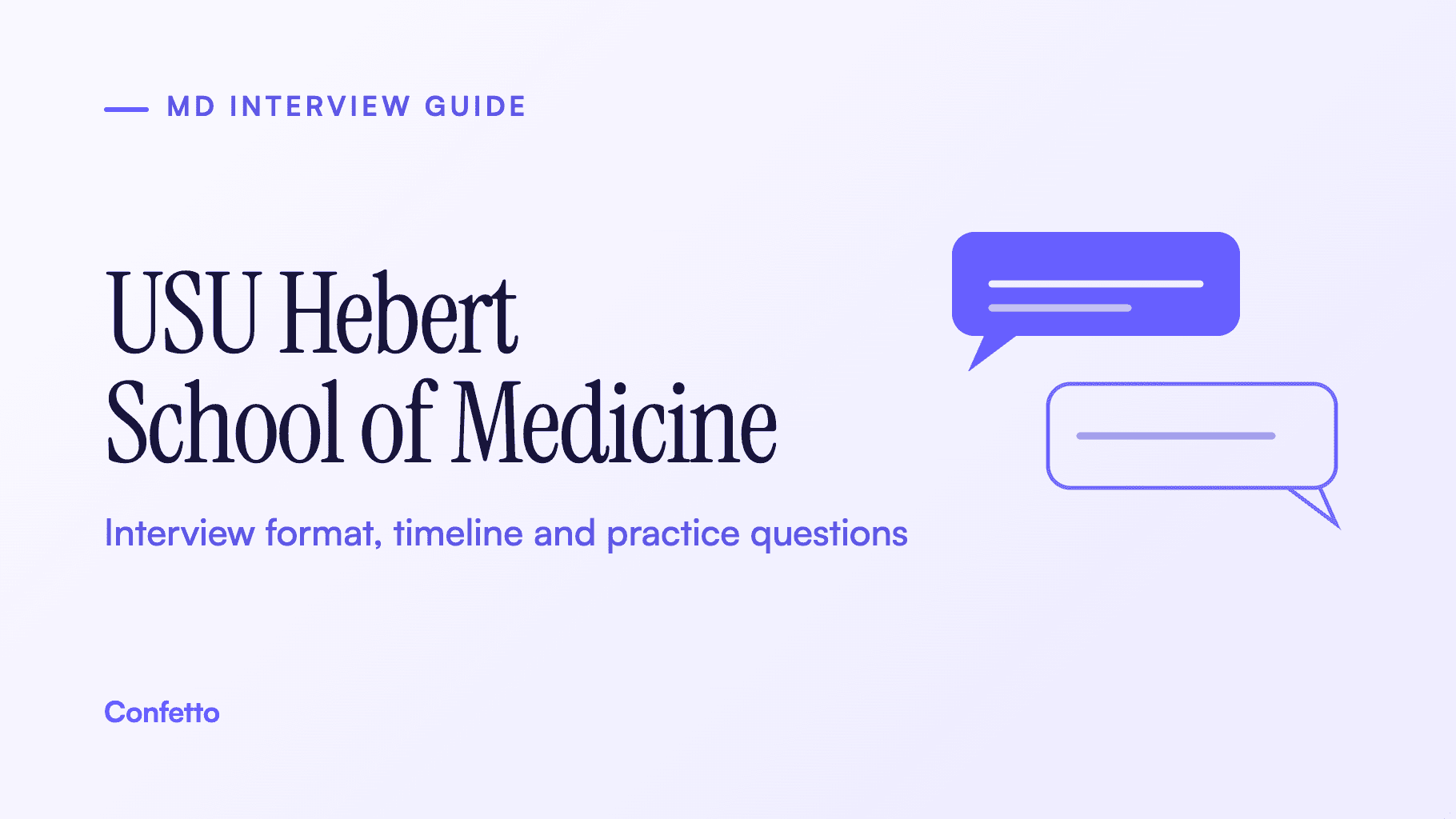 Uniformed Services University (USU) School of Medicine interview guide: format, timeline and practice questions