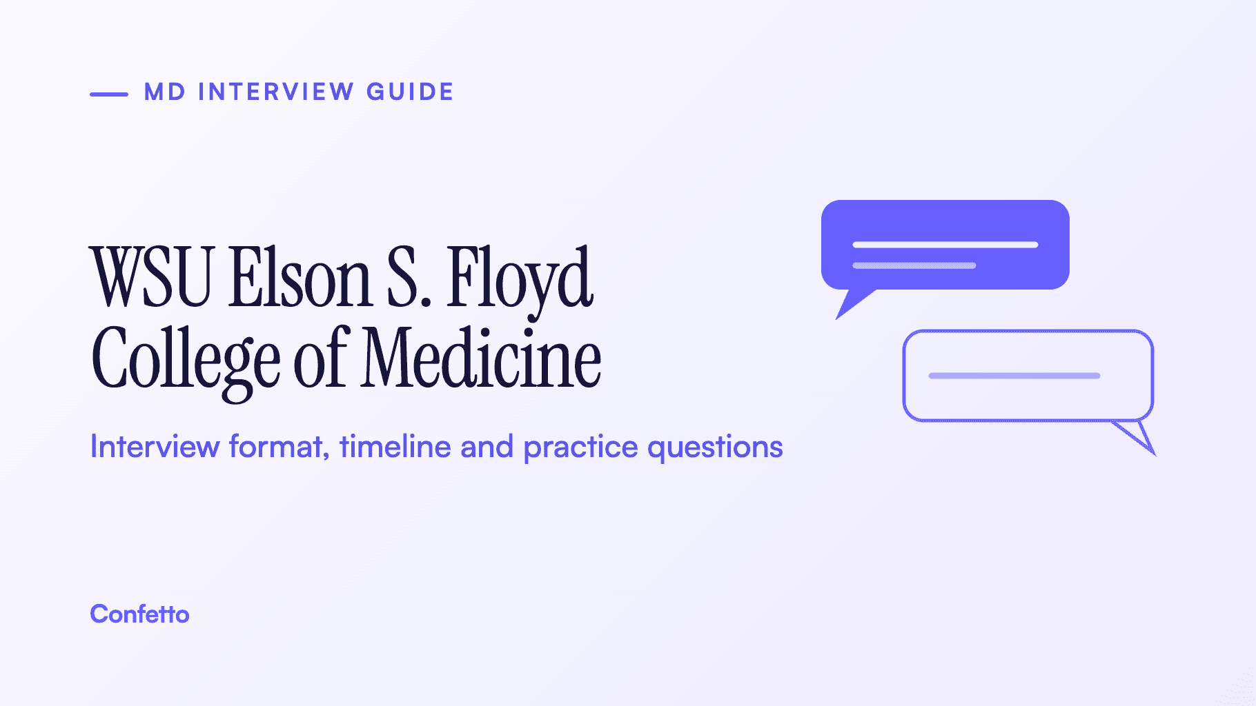Washington State University Elson S. Floyd College of Medicine interview guide: format, timeline and practice questions